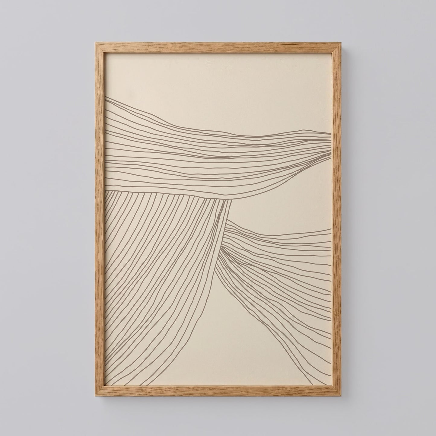 Beige Lines I Poster