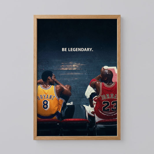 Kobe Bryant and Michael Jordan Wall Decor