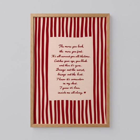 The More You Look Poster