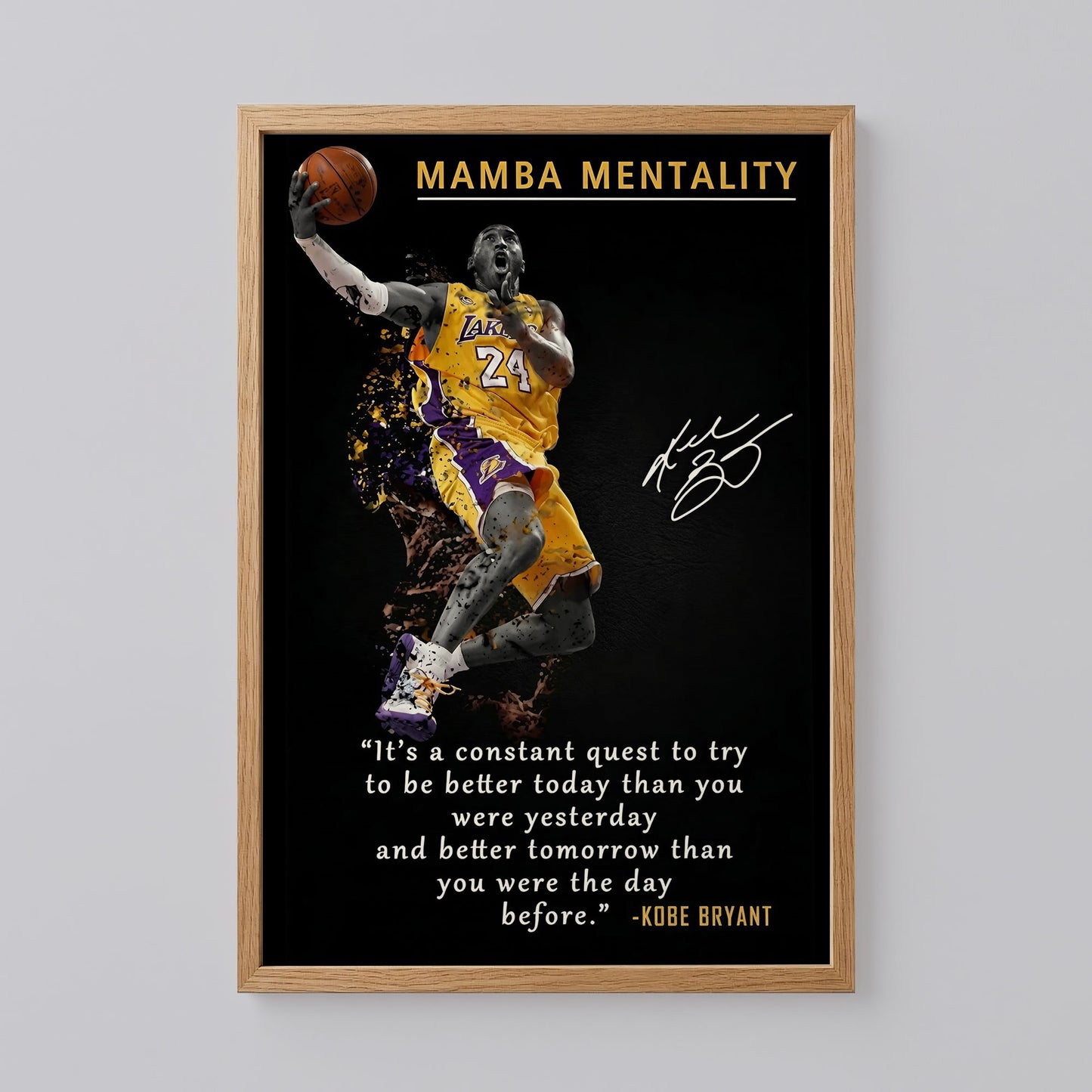 Basketball Poster, Kobe Bryant Art Print