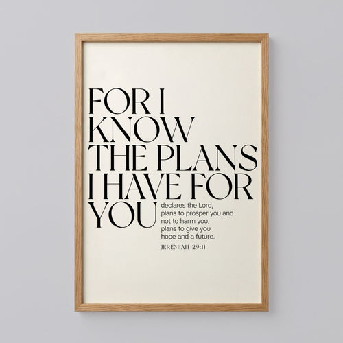 For I Know the Plans I Have for You Poster