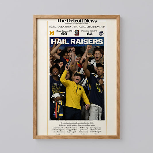 Michigan Wolverines 2026 Basketball Poster