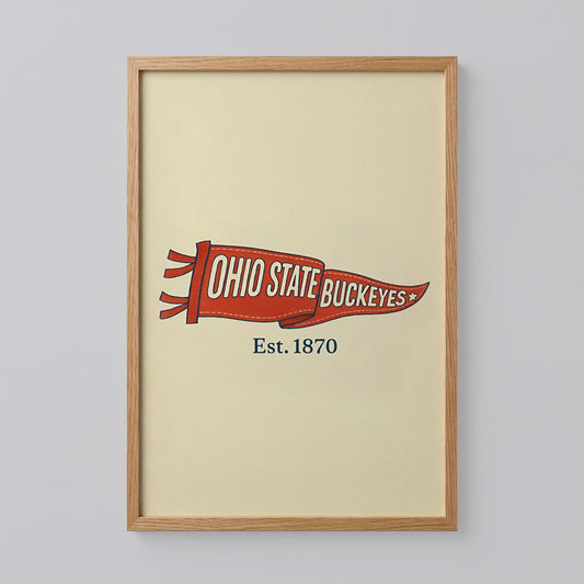 Ohio State Buckeyes Vintage Art