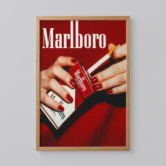 Marlboro Cigarette Western Poster