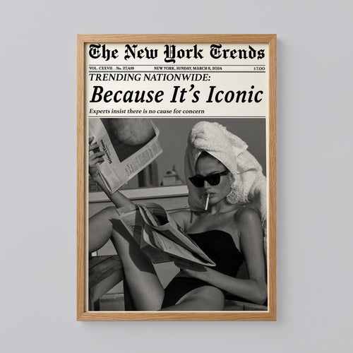 Because It's Iconic Newspaper Print