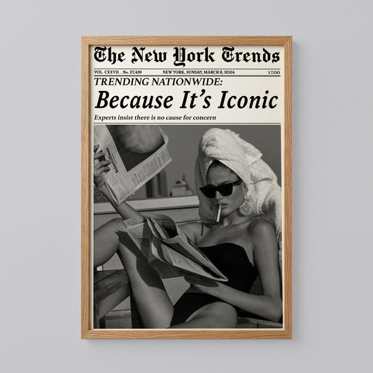 Because It's Iconic Newspaper Print