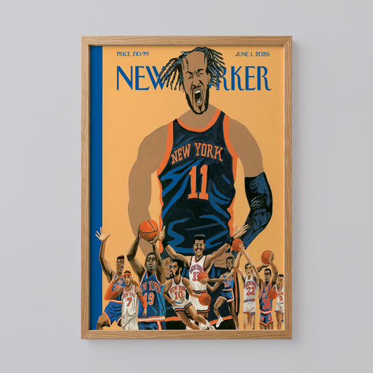 NY Knicks The New Yorker Poster