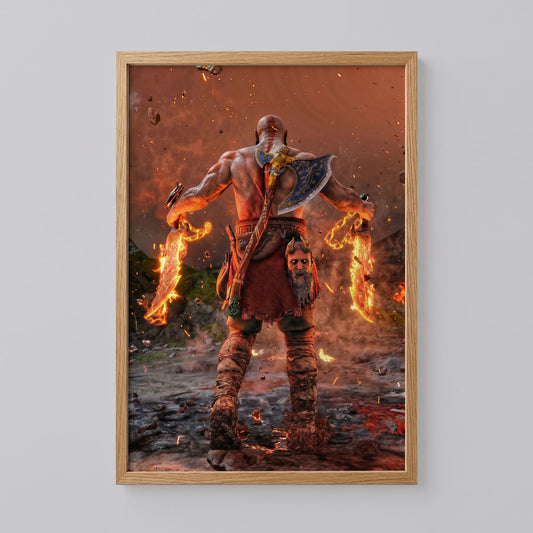 Kratos God of War Poster