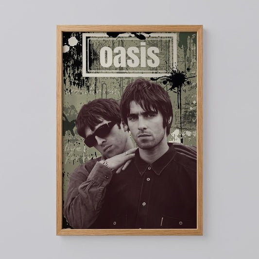 Oasis Liam and Noel Gallagher Poster