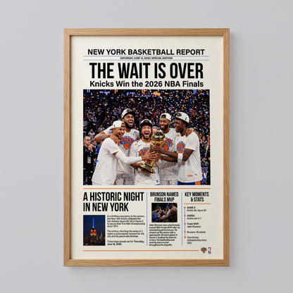 Knicks Championship Banners Poster
