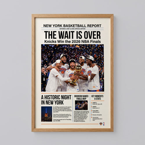 Knicks Championship Banners Poster