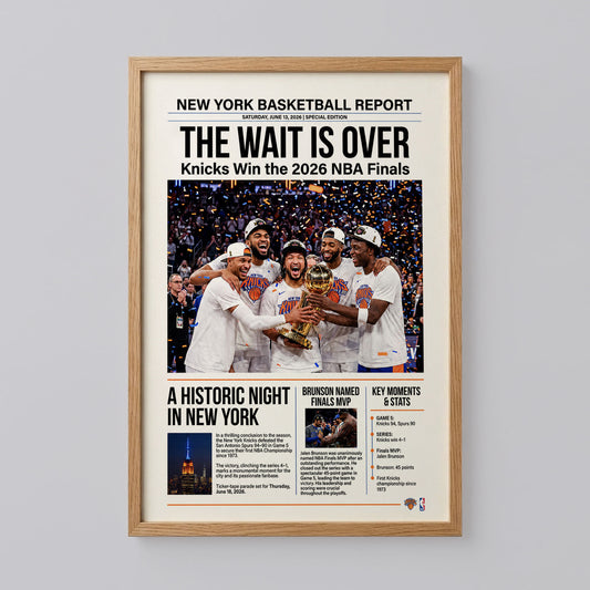 Knicks Championship Banners Poster