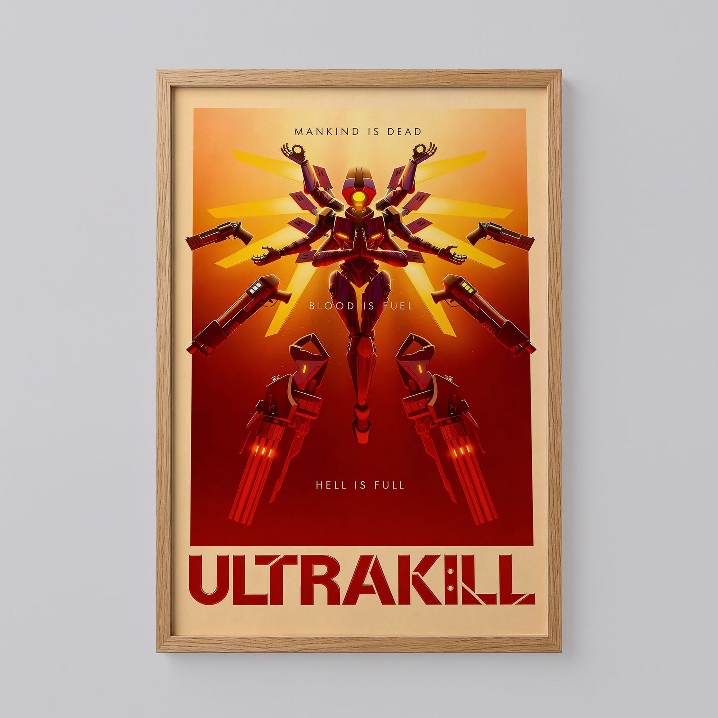Ultrakill Video Game Poster