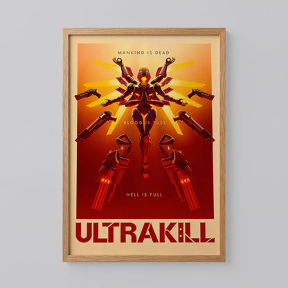 Ultrakill Video Game Poster