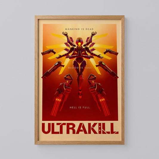 Ultrakill Video Game Poster