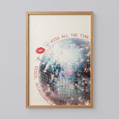 Harry Styles Sparkle Disco Ball Print