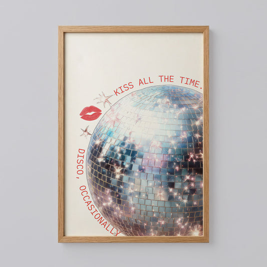 Harry Styles Sparkle Disco Ball Print