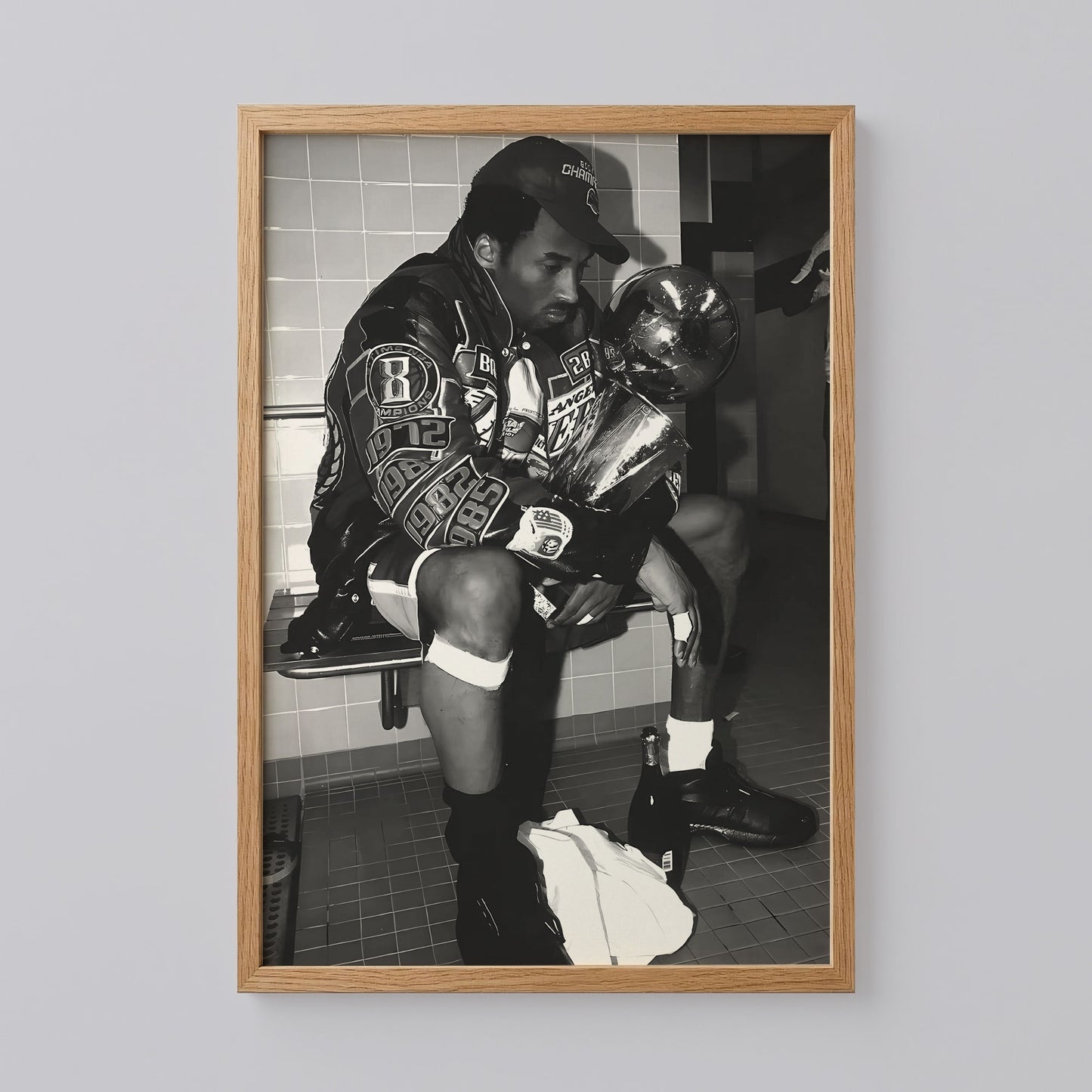 Kobe Bryant Iconic Locker Room Poster