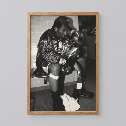 Kobe Bryant Iconic Locker Room Poster