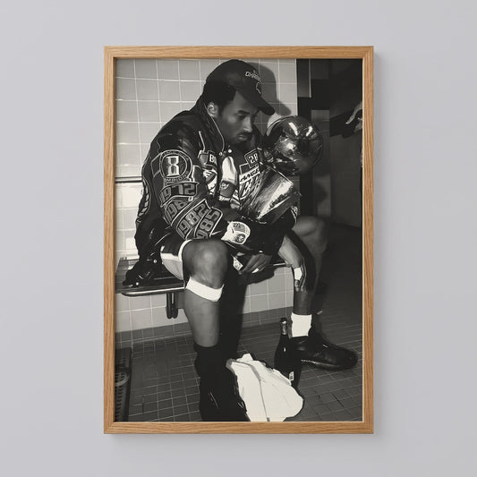 Kobe Bryant Iconic Locker Room Poster