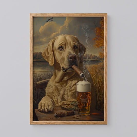 Labrador Retriever Ruff Day Wall Art