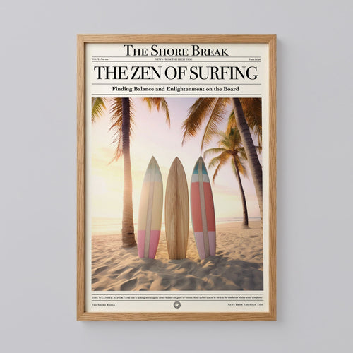 Coastal Cowgirl Surf Print Art