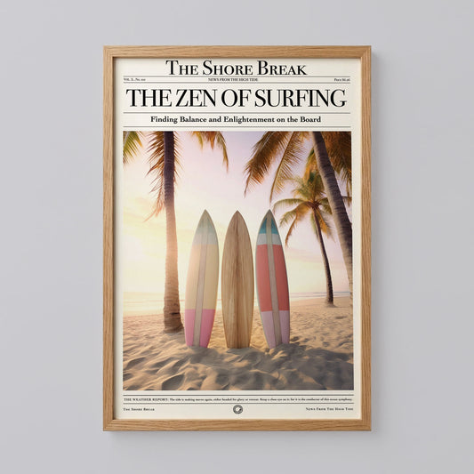 Coastal Cowgirl Surf Print Art