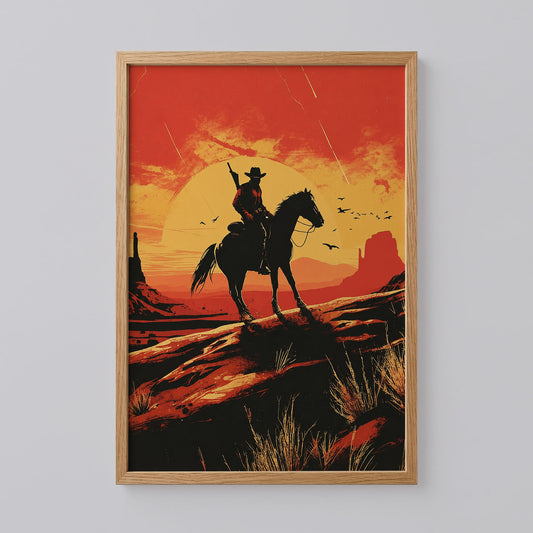 Western Cowboy Poster