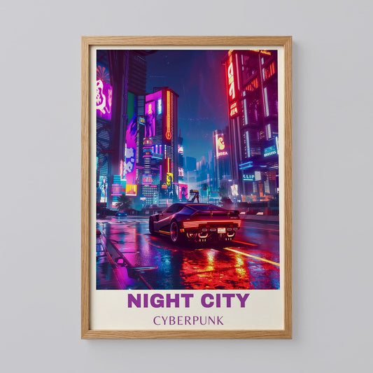Night City Cyberpunk 2077 Poster