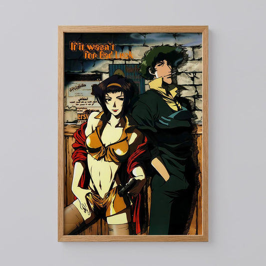Cowboy Bebop Faye Valentine and Spike Spiegel Poster