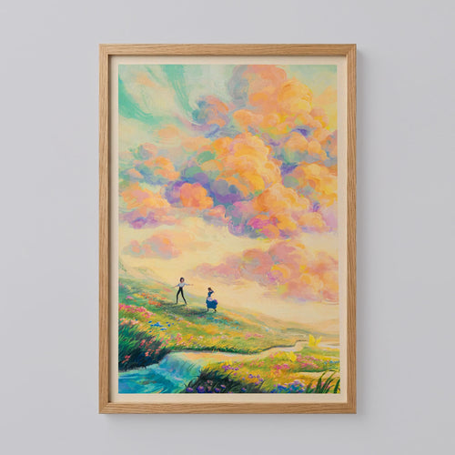 Howl & Sophie Studio Ghibli Poster