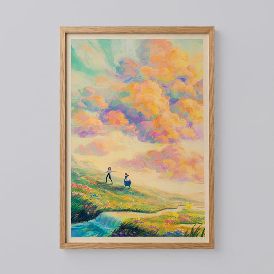Howl & Sophie Studio Ghibli Poster