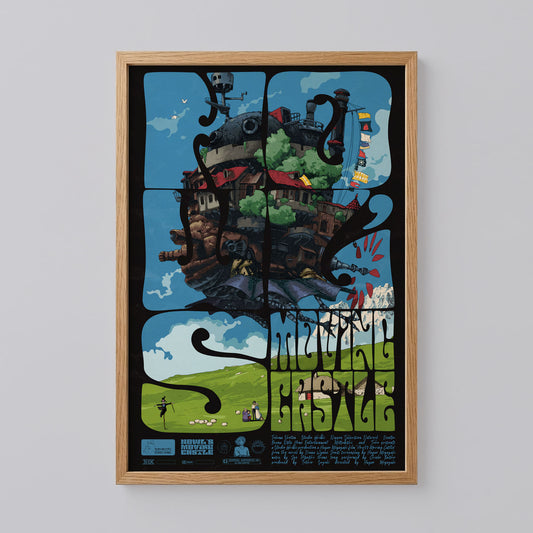 Howl's Moving Castle Studio Ghibli Poster