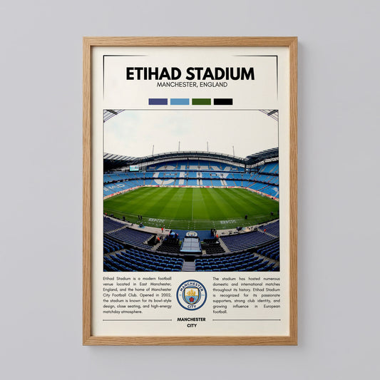 Etihad Stadium Football Poster