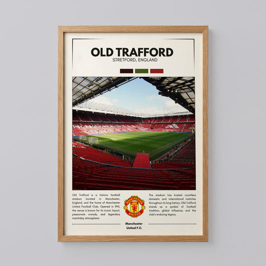 Old Trafford Stadium Poster