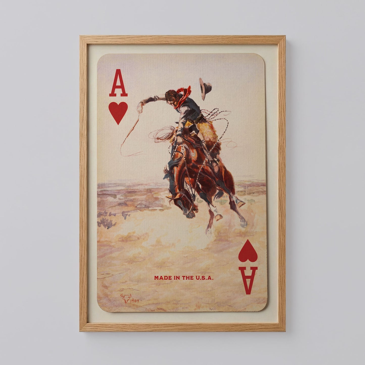 Cowboy Ace of Hearts Print