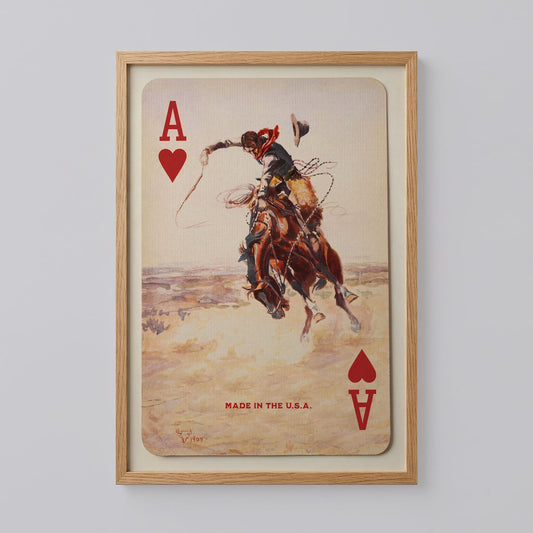 Cowboy Ace of Hearts Print