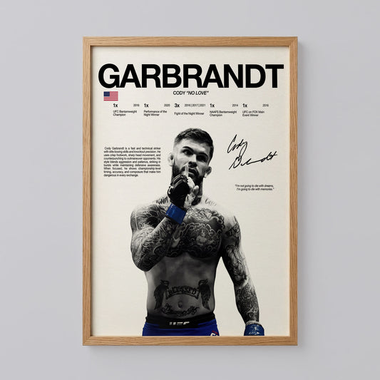 Cody Garbrandt Poster