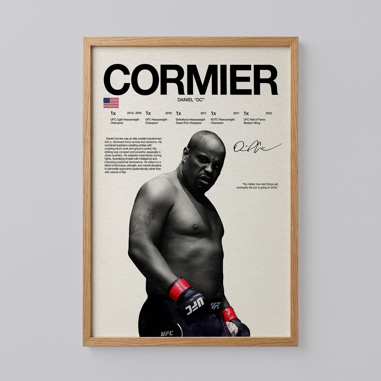 Daniel Cormier Poster