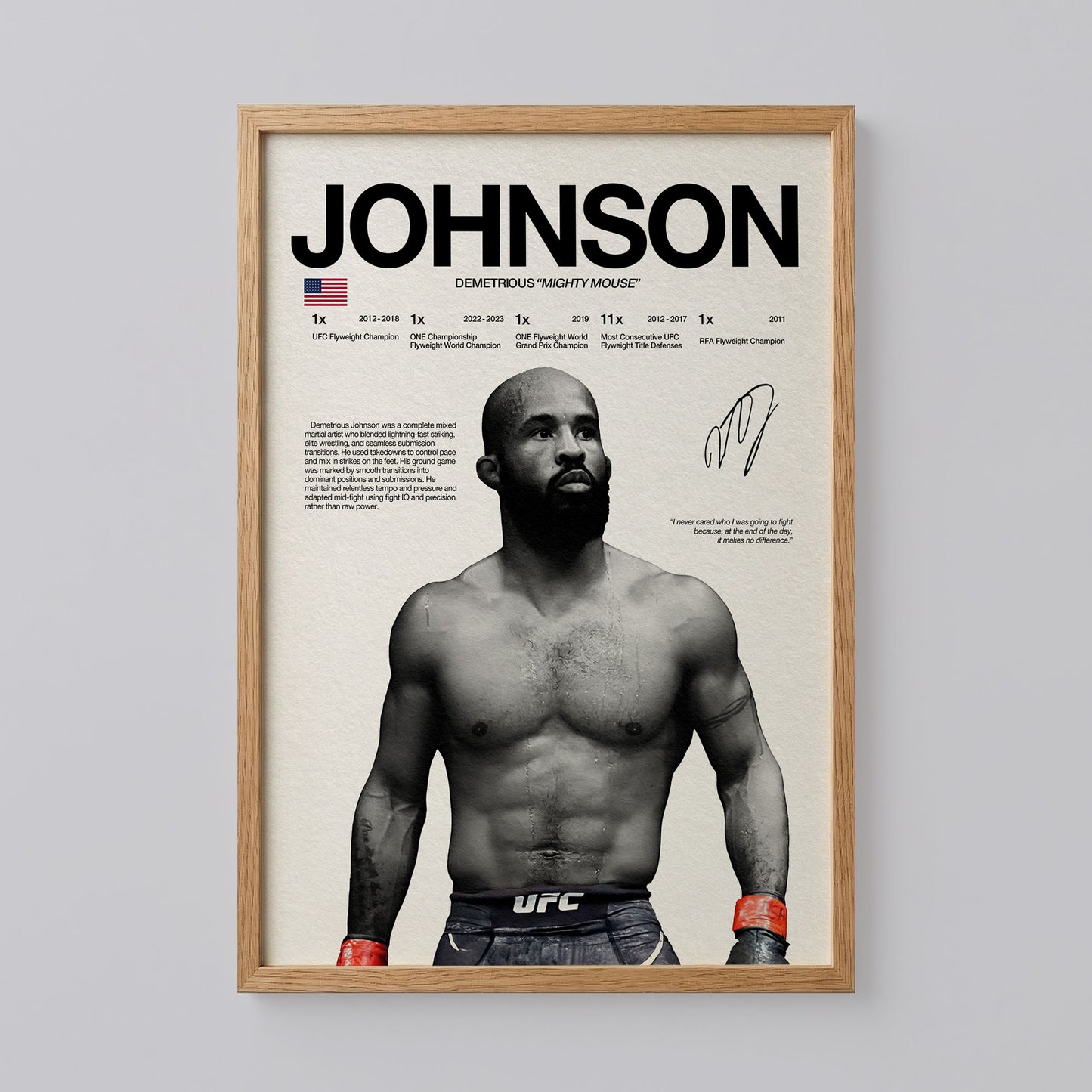 Demetrious Johnson Poster