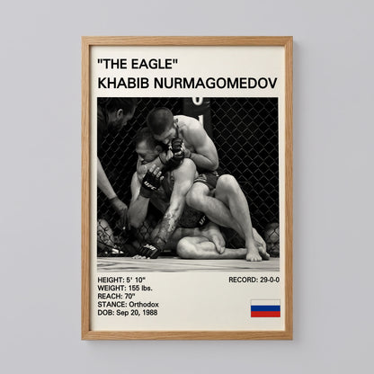 Khabib Nurmagomedov 'The Eagle' MMA Poster