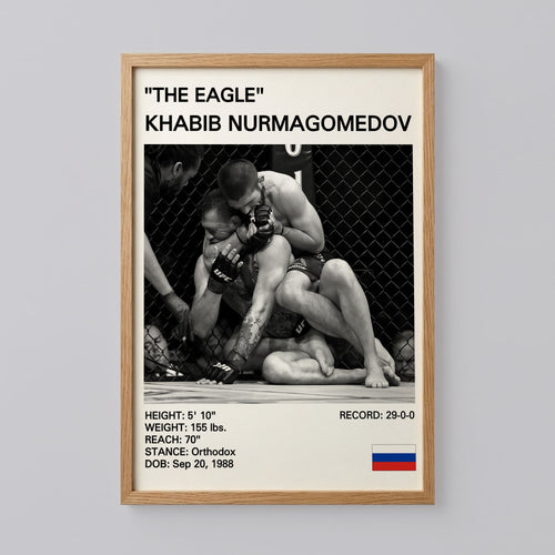 Khabib Nurmagomedov 'The Eagle' MMA Poster