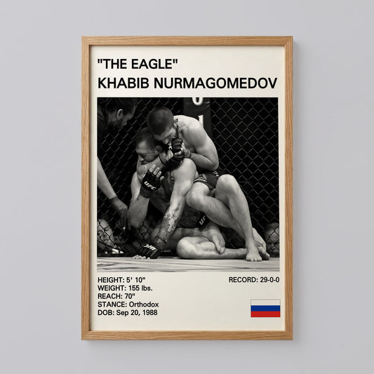 Khabib Nurmagomedov 'The Eagle' MMA Poster