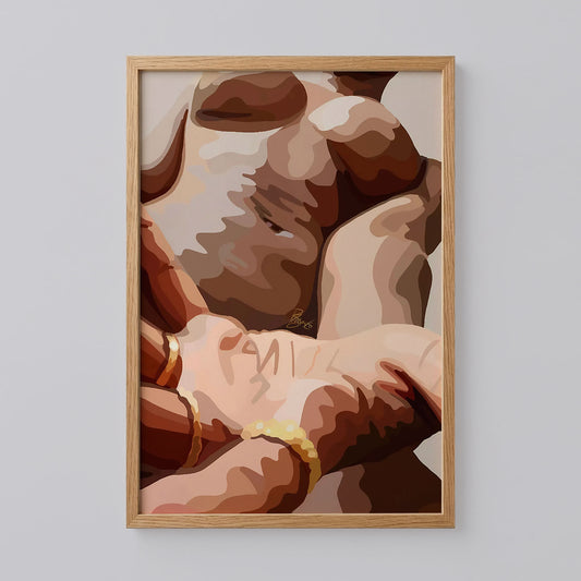 Large Abstract Woman Poster