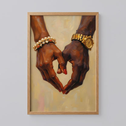 Hand Couple Black Art