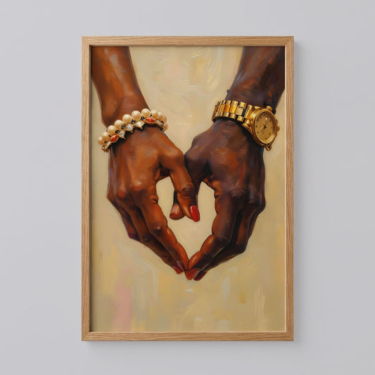 Hand Couple Black Art
