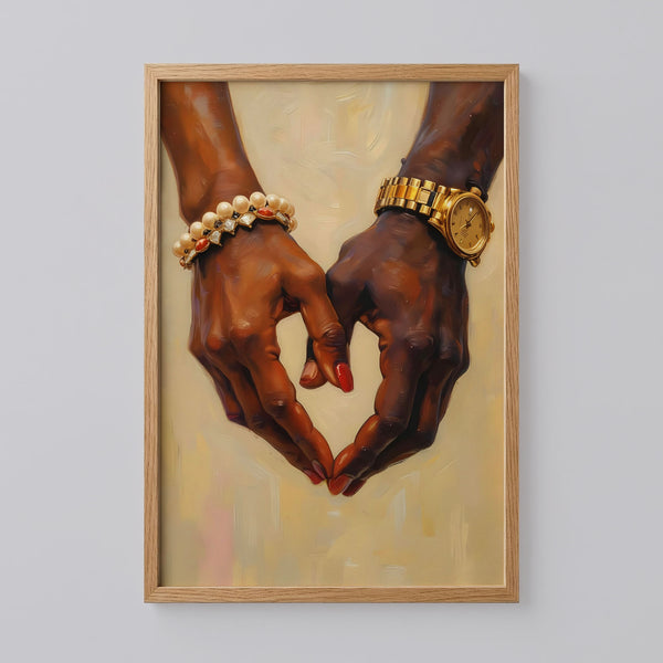 Hand Couple Black Art