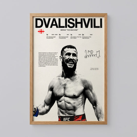 Merab Dvalishvili Poster