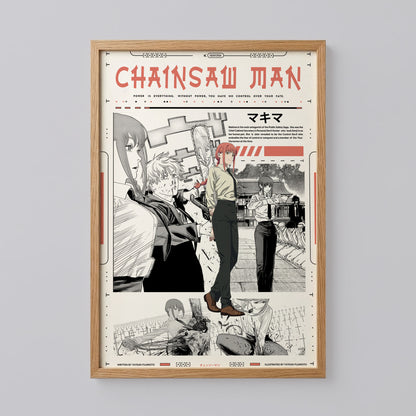 Chainsaw Man Makima and Denji Poster