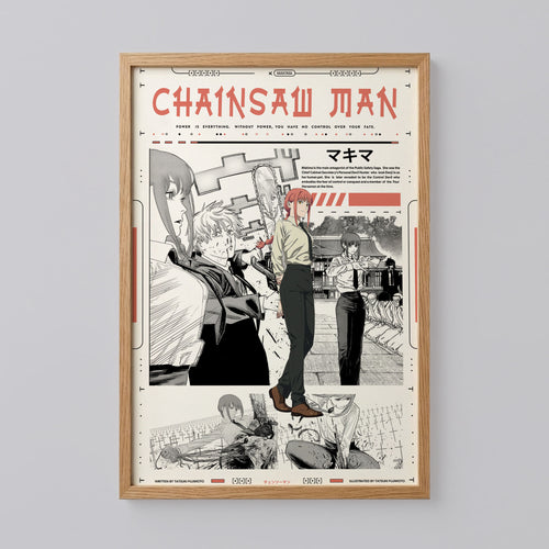 Chainsaw Man Makima and Denji Poster